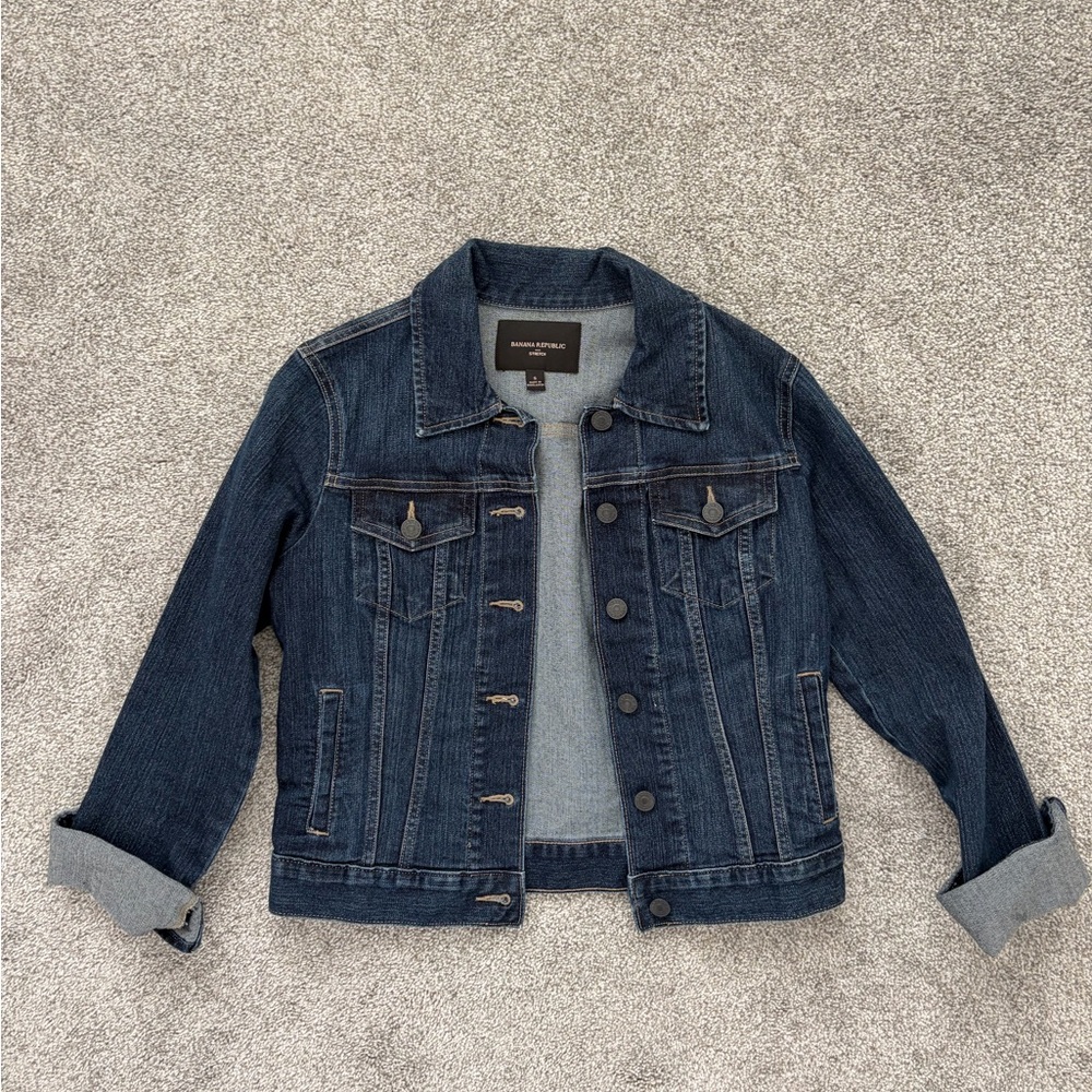 Banana Republic Dark Jean Jacket Size S